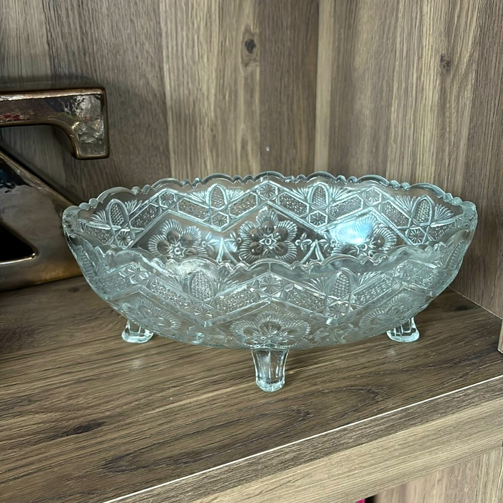 💎RARE💎True 1950’s Mid Century Modern Vintage IMPERIAL GLASS Splendor Bowl